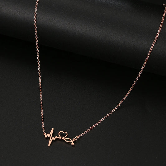 Stethoscope Heart Necklace