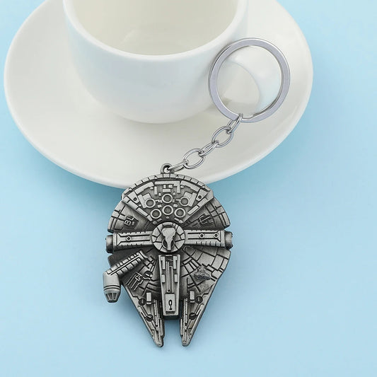 Space Cruiser Metal Keychain