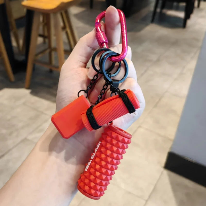 Mini Yoga Mat Keyring