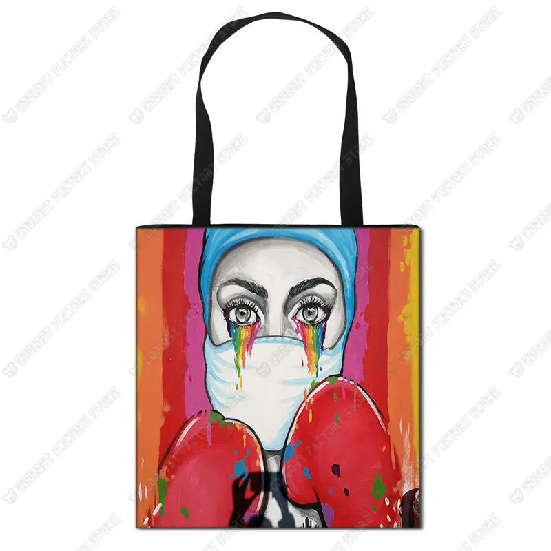Nurse Angel Canvas Tote