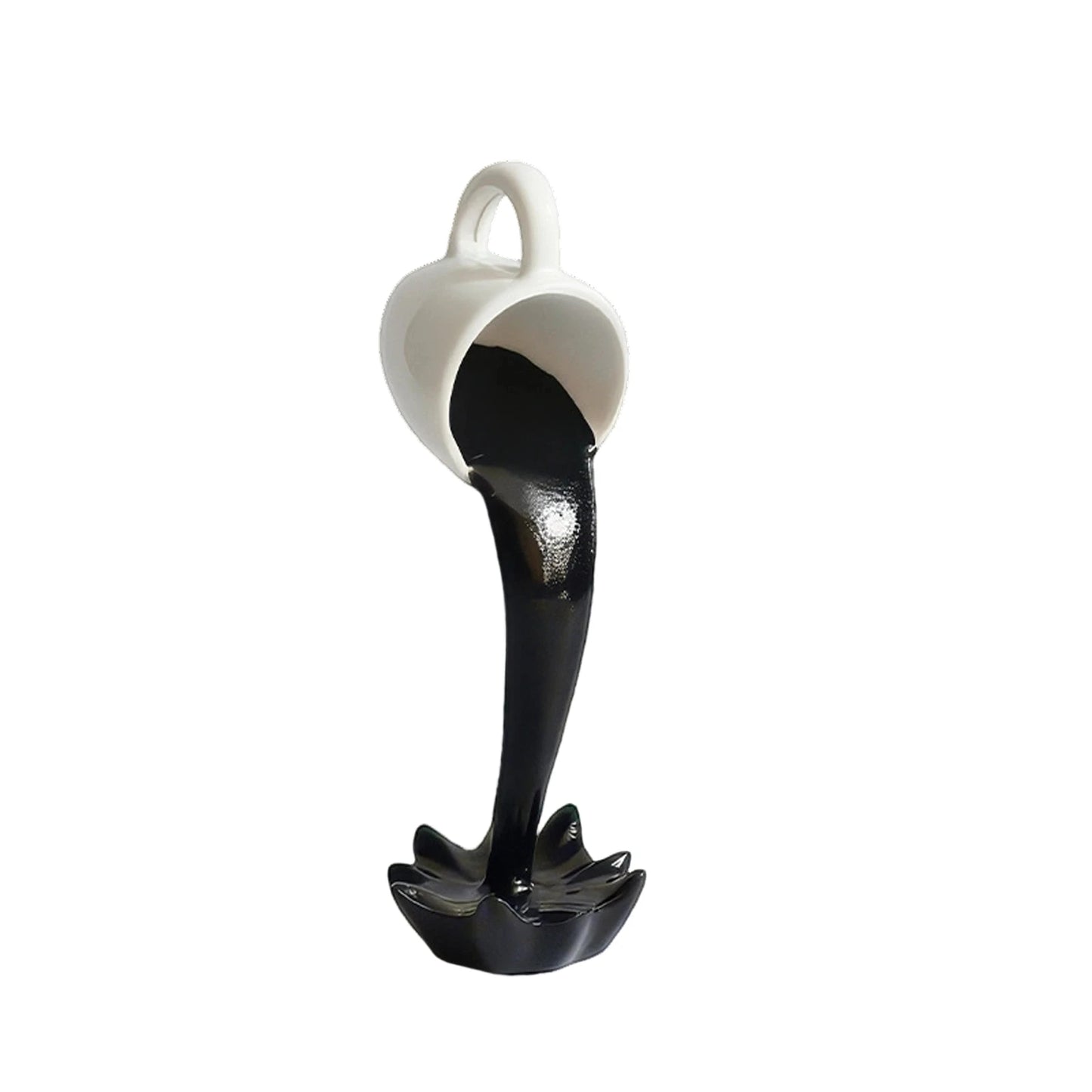 Floating Spilling Coffee Cup Sculpture
