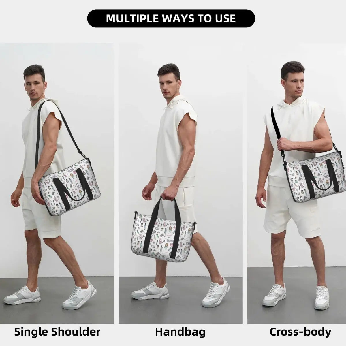 Spotted Nurse Print Tote