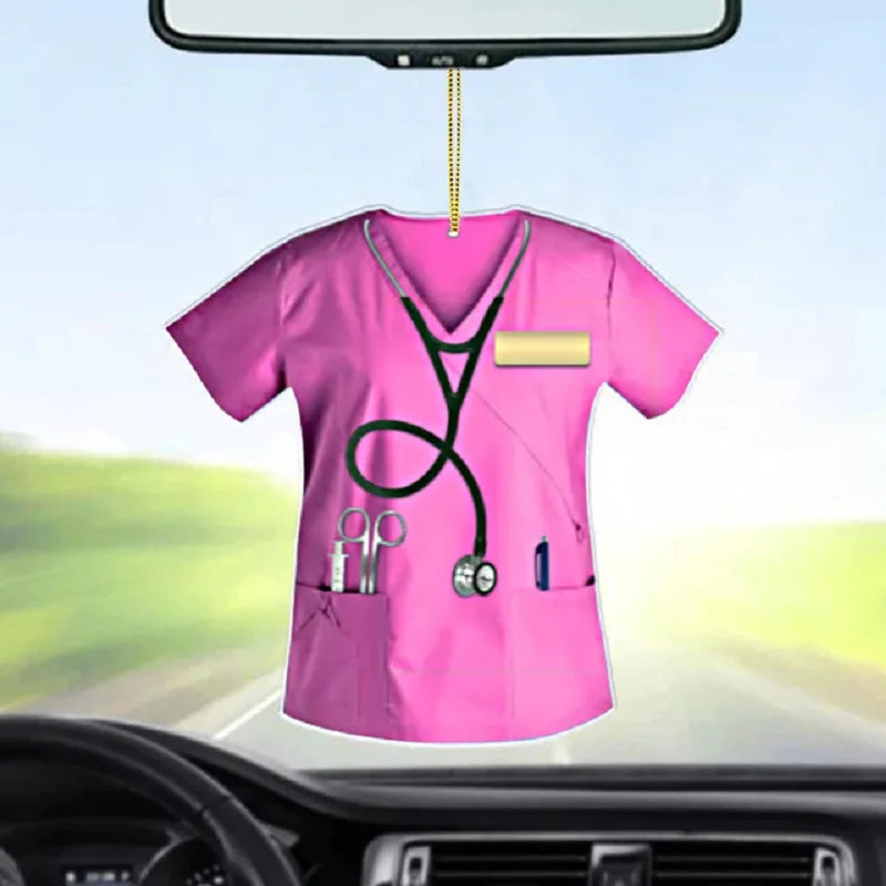 Nurse Uniform Car Mirror Charm