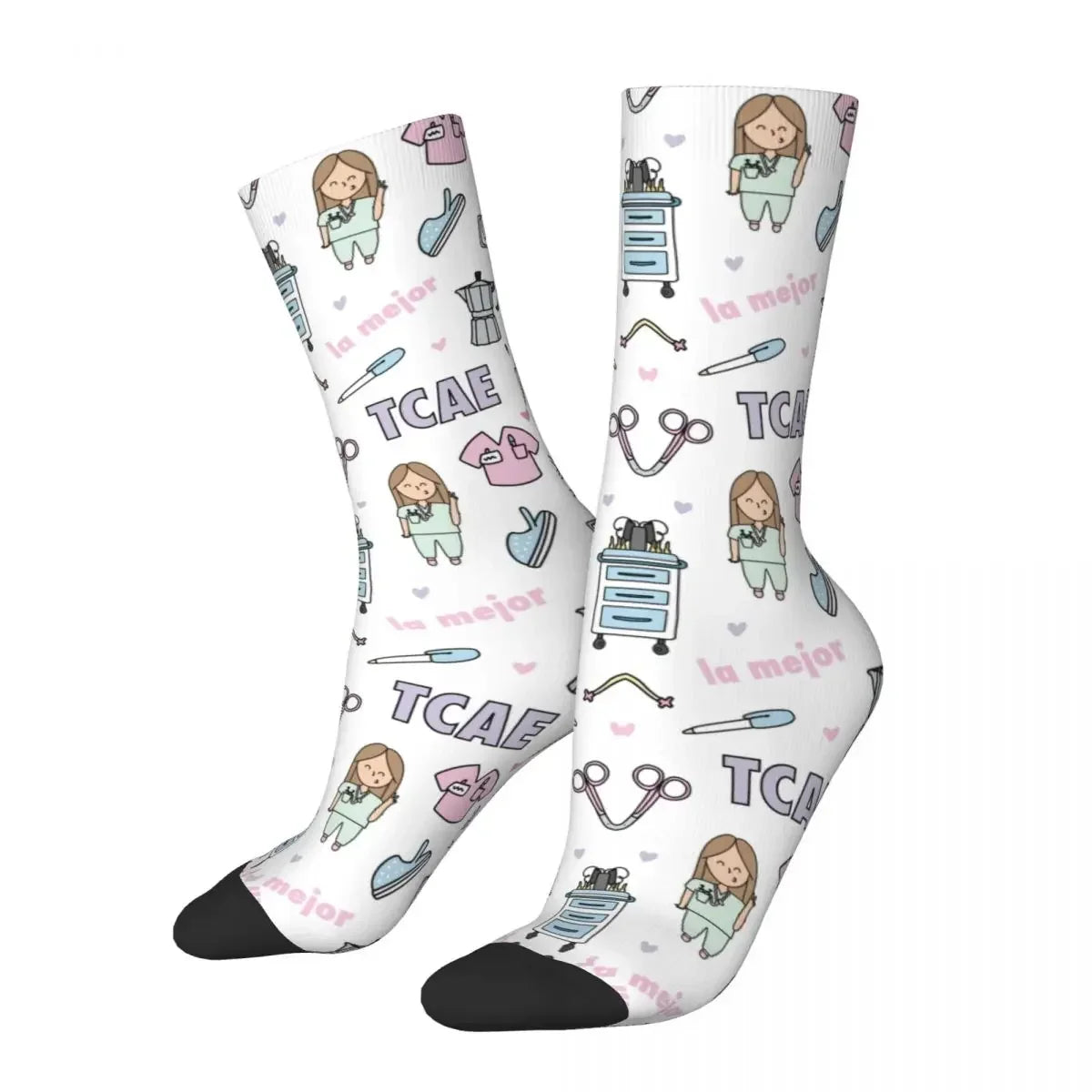Cartoon nurse socks