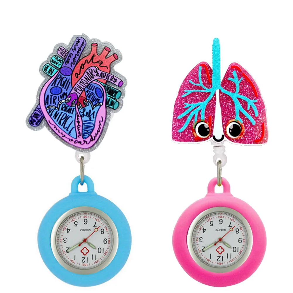 OraGlow medical range - retractable nurse fob watch