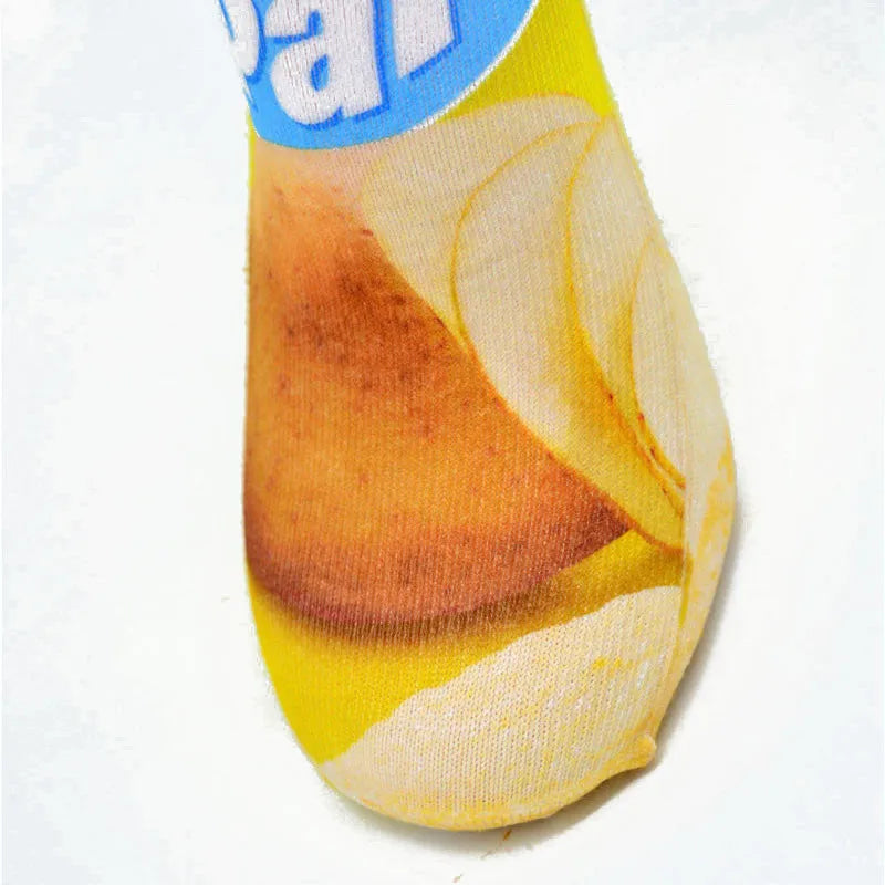 Snack Print Long Socks
