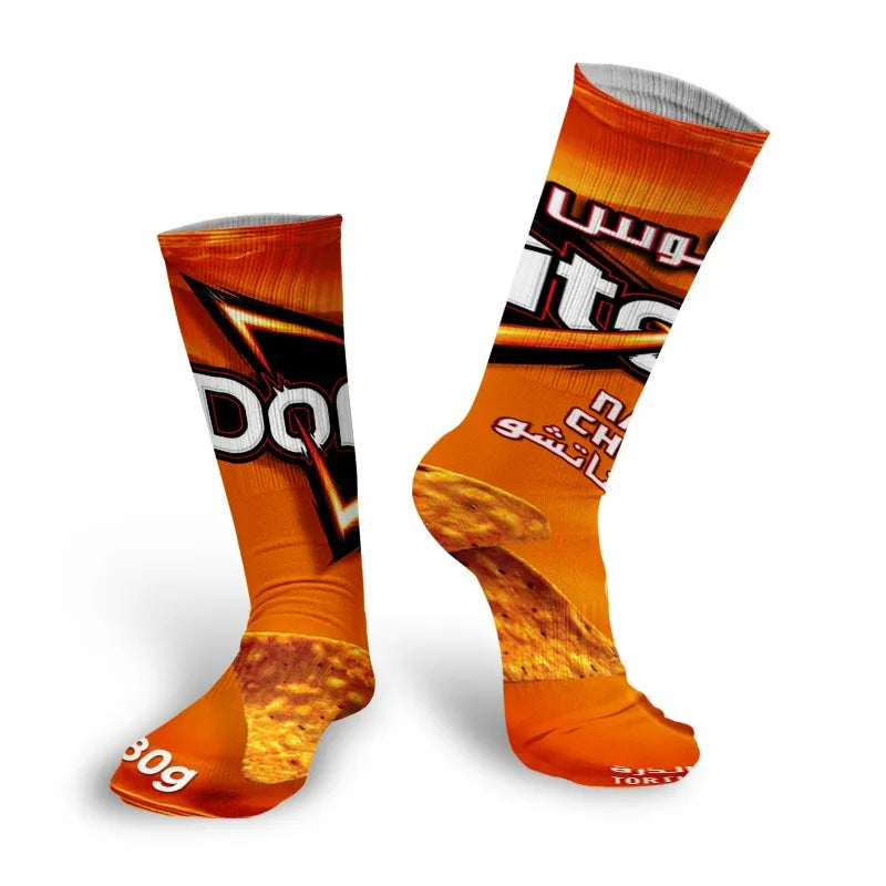 Snack Print Long Socks