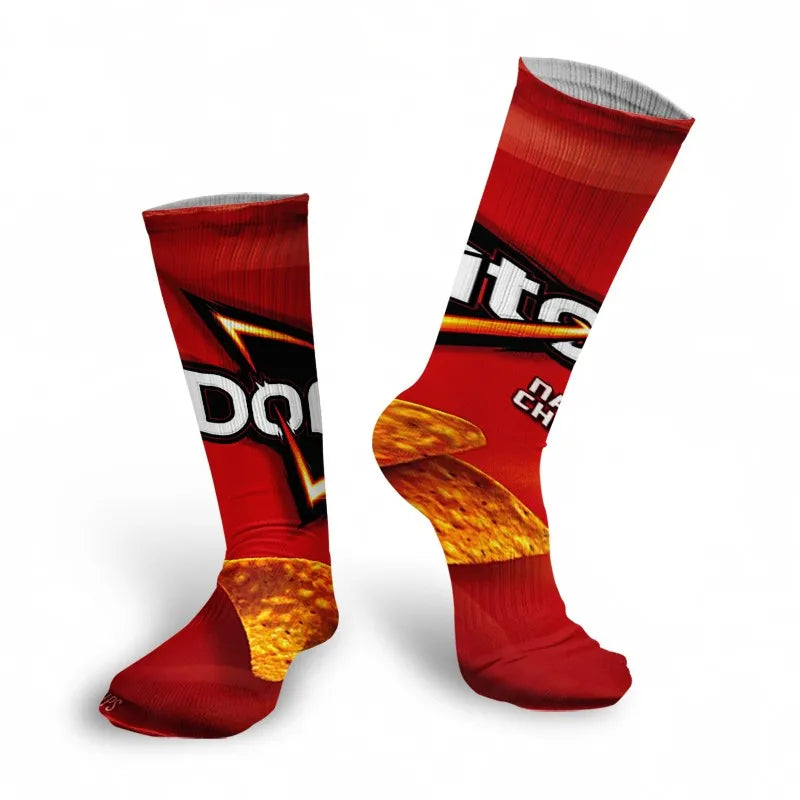 Snack Print Long Socks