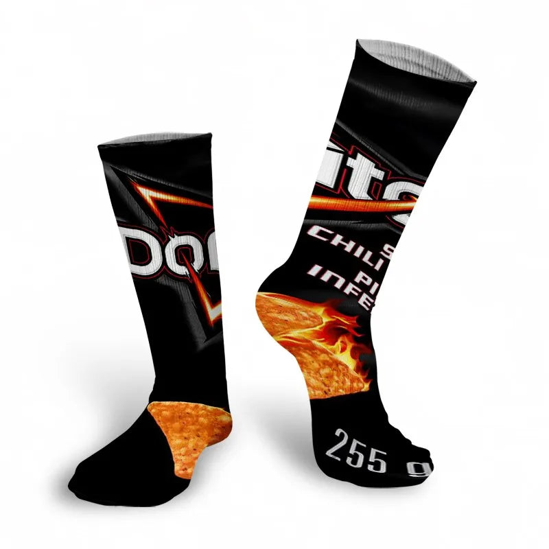 Snack Print Long Socks