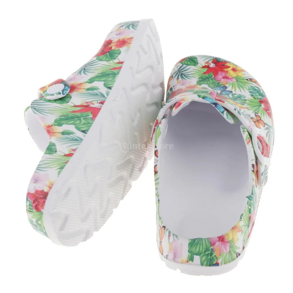 Nurse Print Garden Clogs