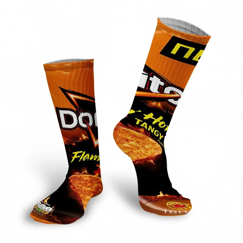 Snack Print Long Socks