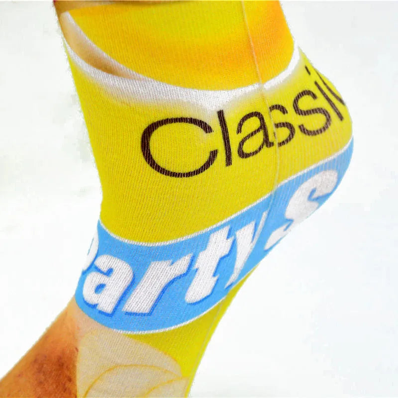 Snack Print Long Socks