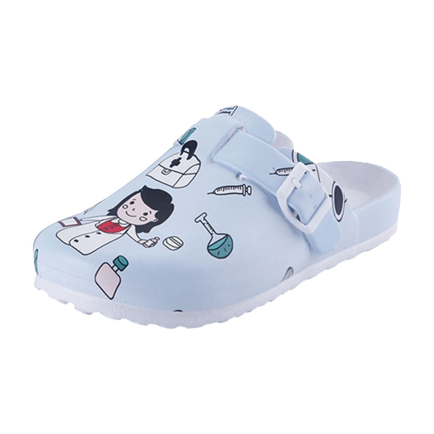 Nurse Print Garden Clogs