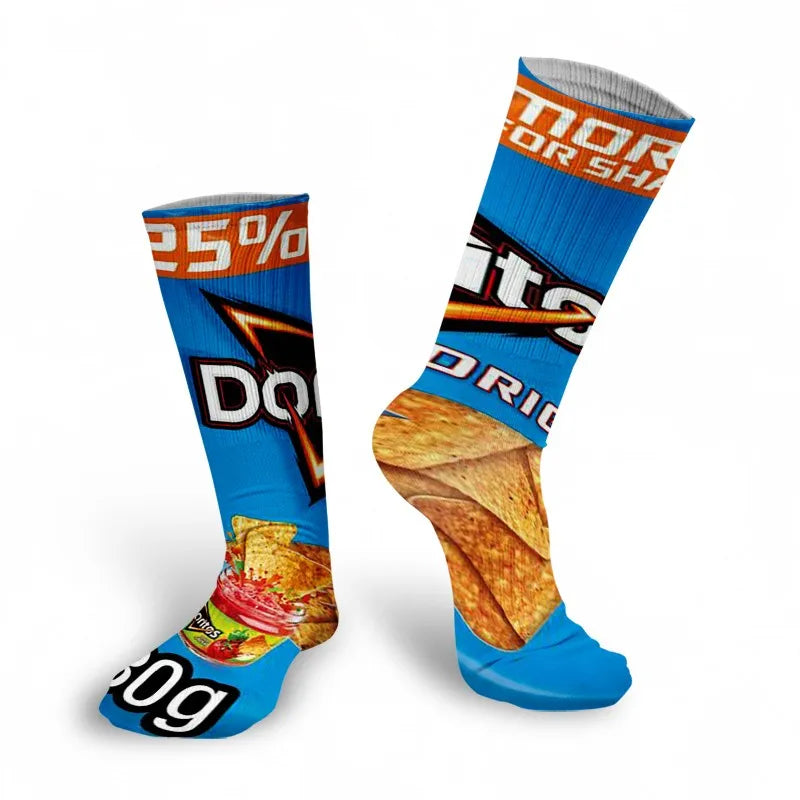 Snack Print Long Socks