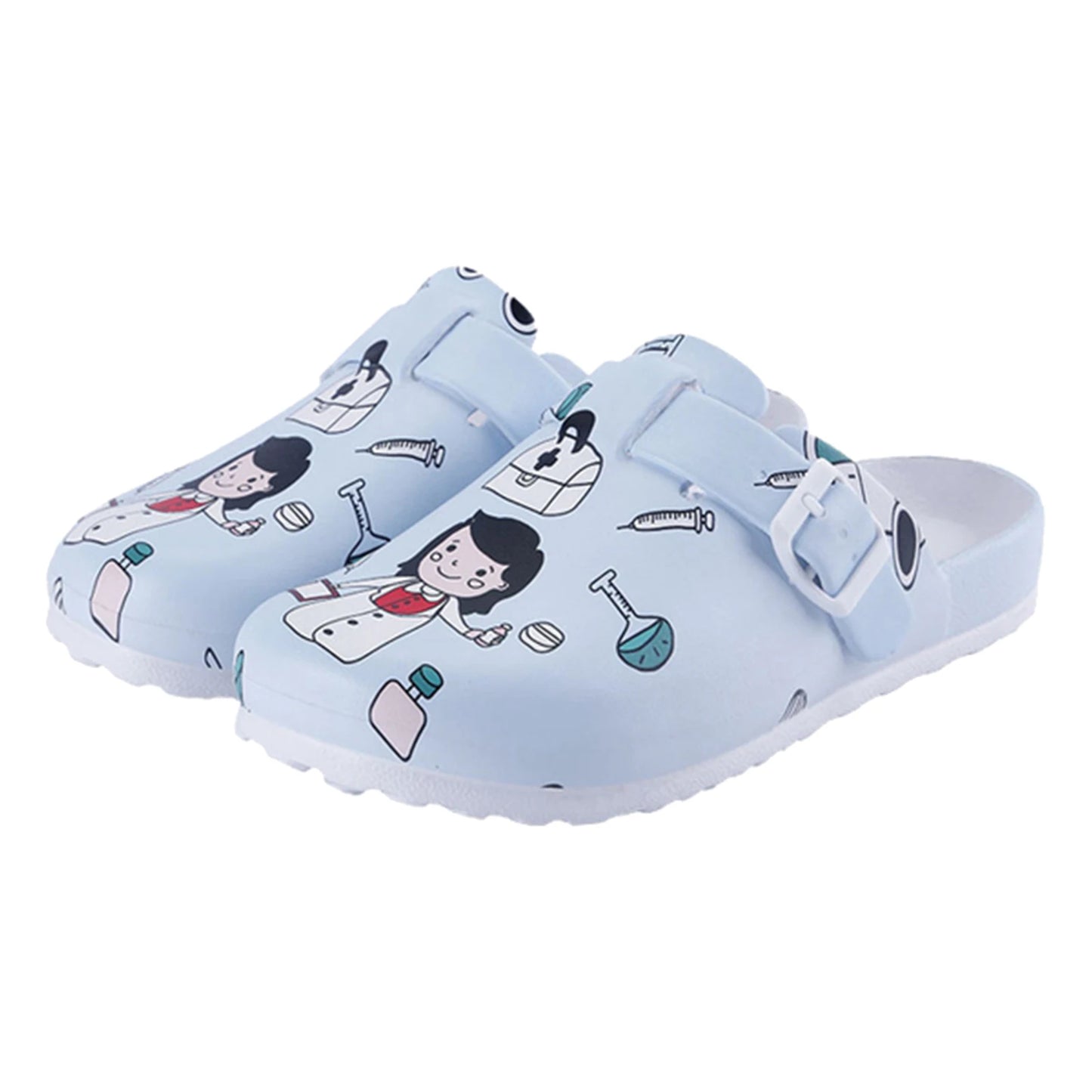 Nurse Print Garden Clogs