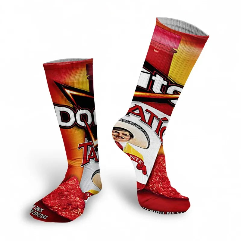 Snack Print Long Socks