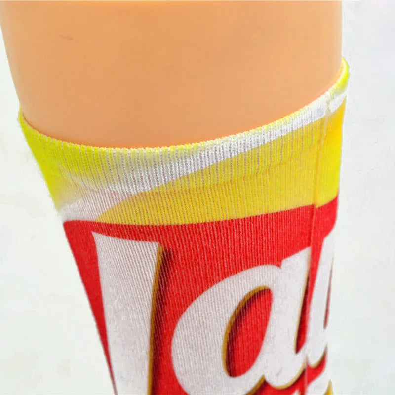 Snack Print Long Socks