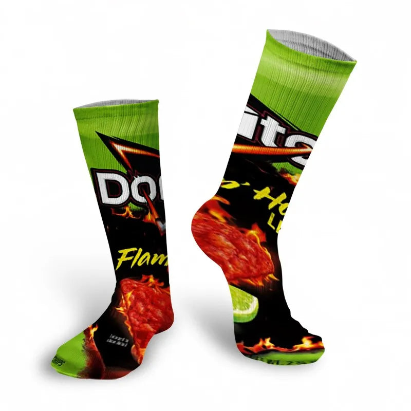 Snack Print Long Socks