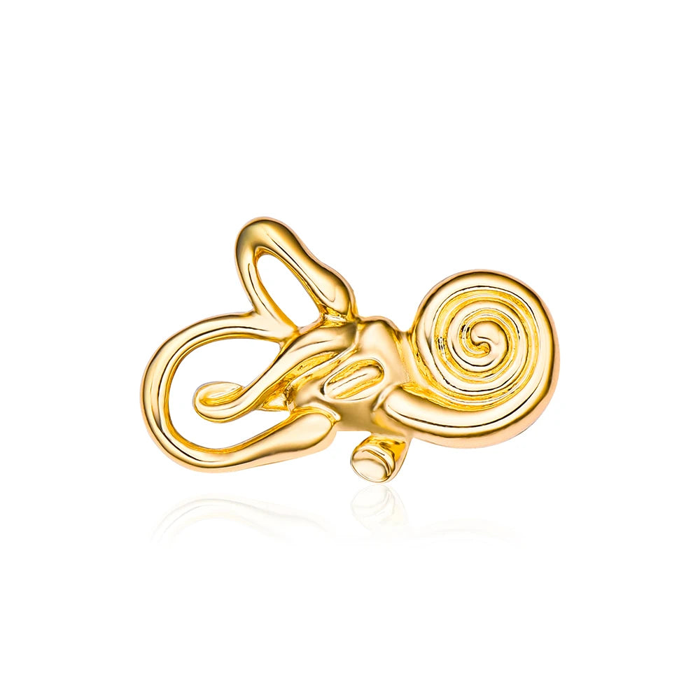 Cochlear Ear Anatomy Brooch Pin