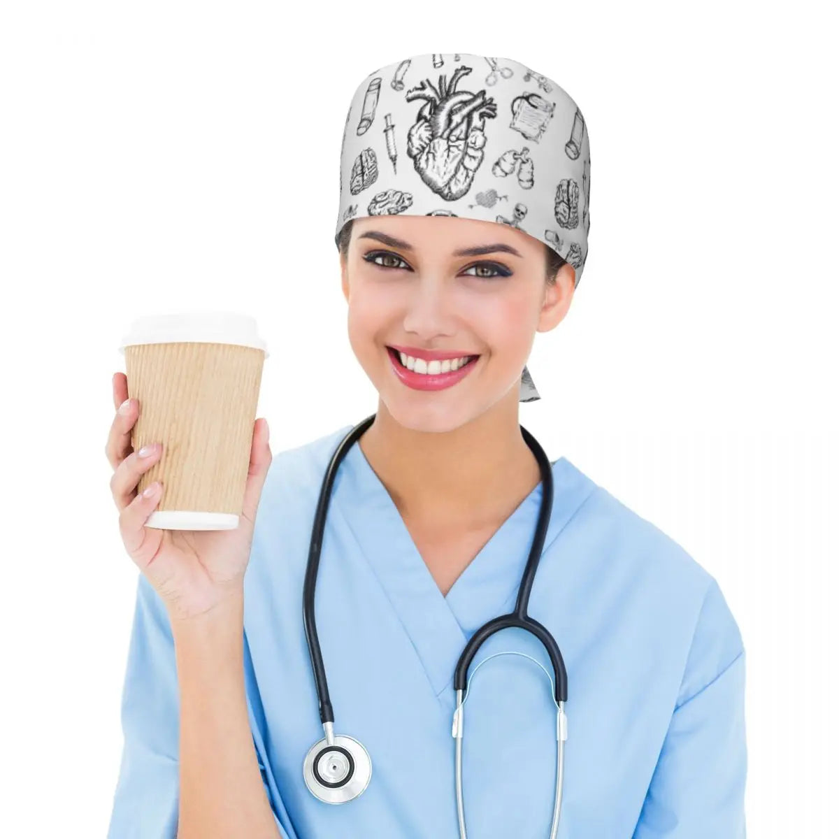 Human Anatomy Scrub Cap