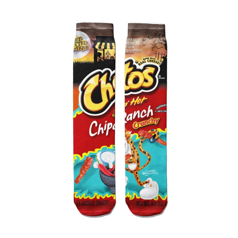 Potato Chip Print Socks