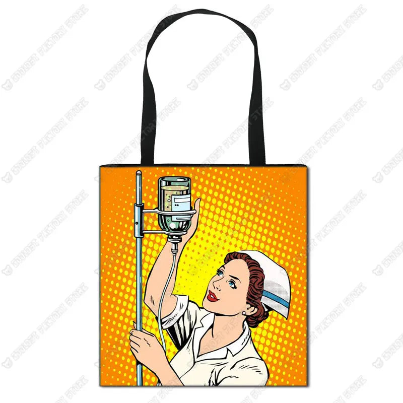 Nurse Angel Canvas Tote