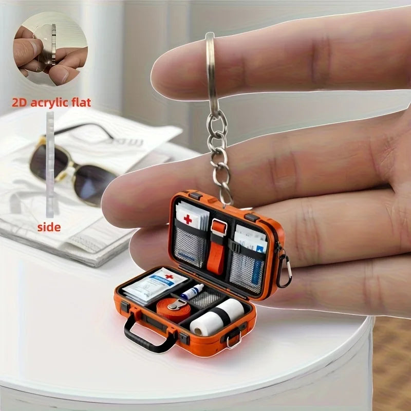 First Aid Kit Keychain