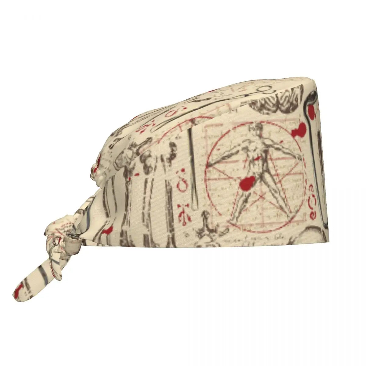 Anatomy Print Nursing Work Cap