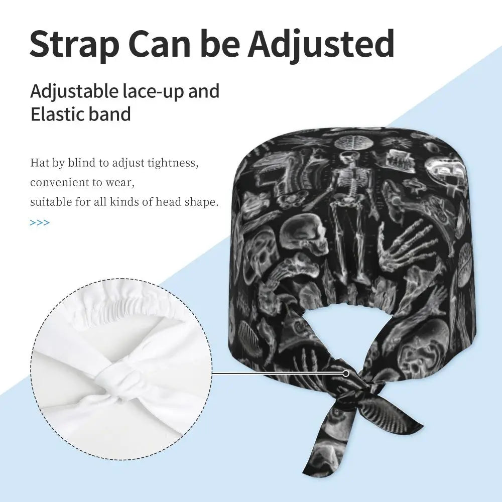 Anatomy Print Nursing Work Cap