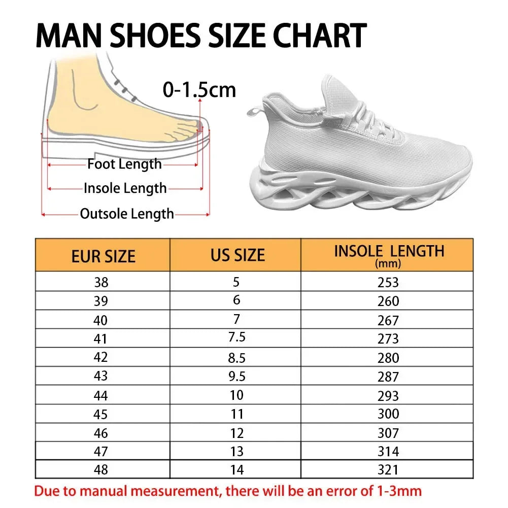 Teeth Print Mesh Trainers