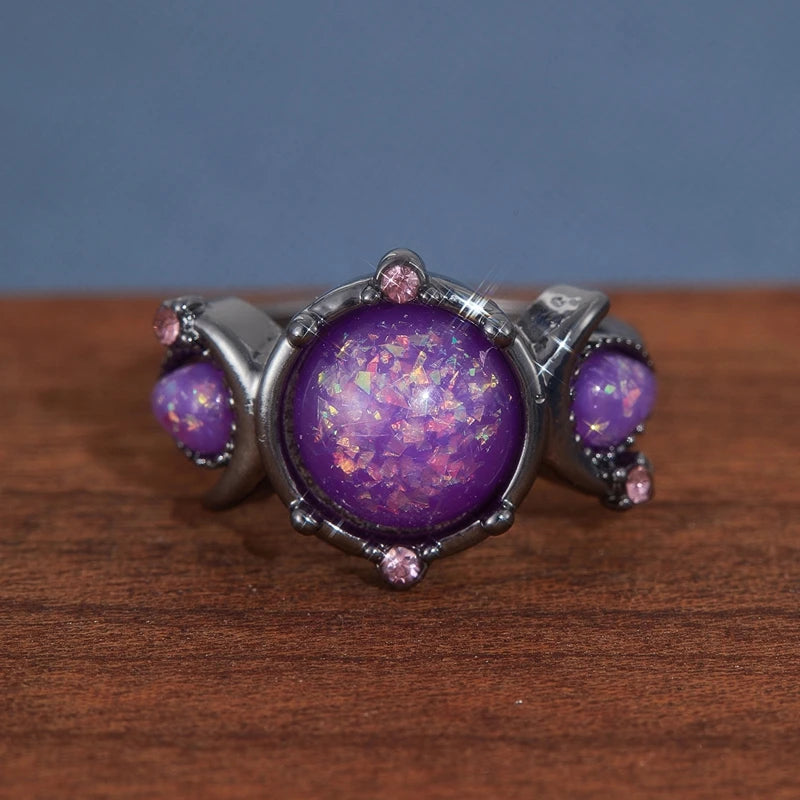 Purple Opal Statement Ring