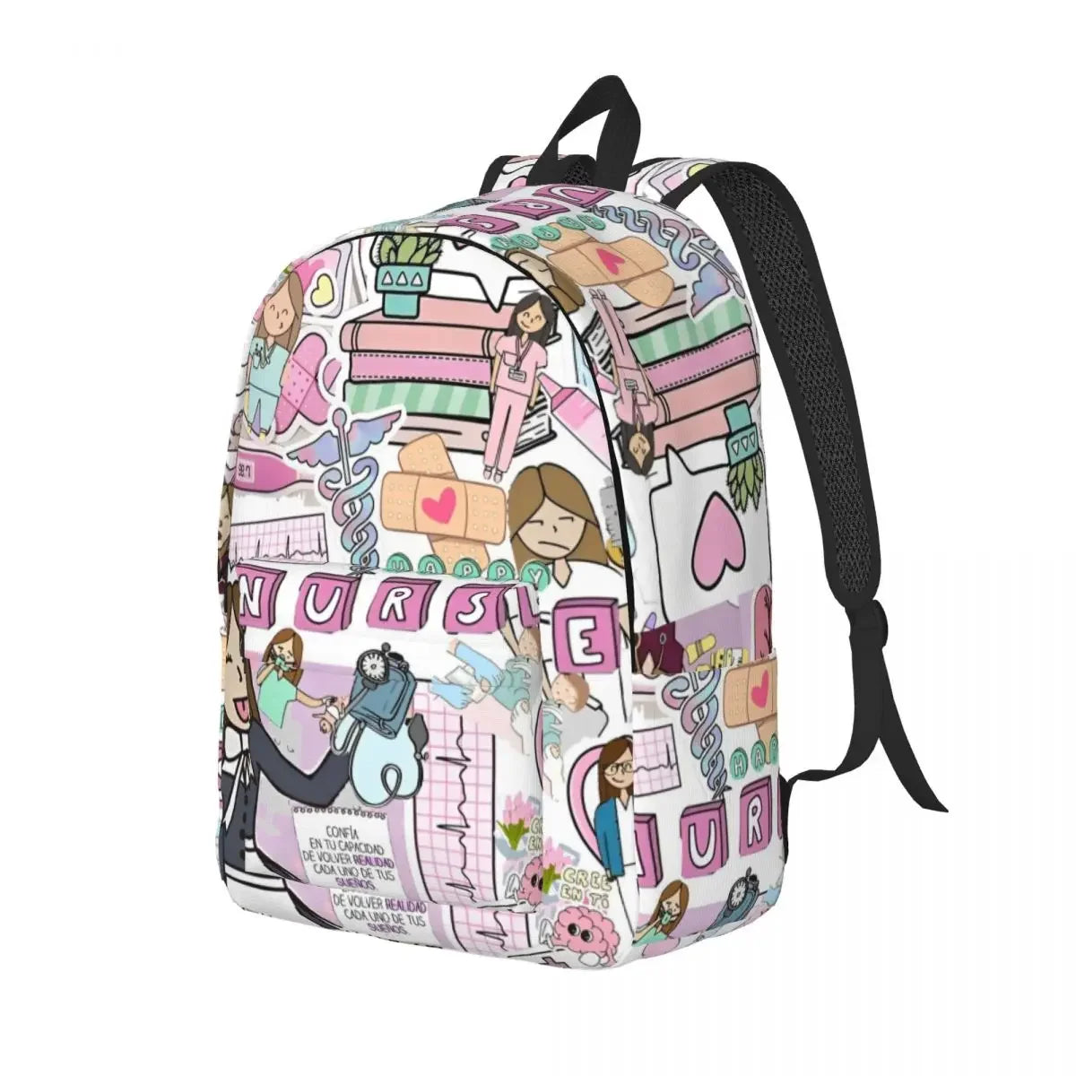 Nurse Pattern College Backpack