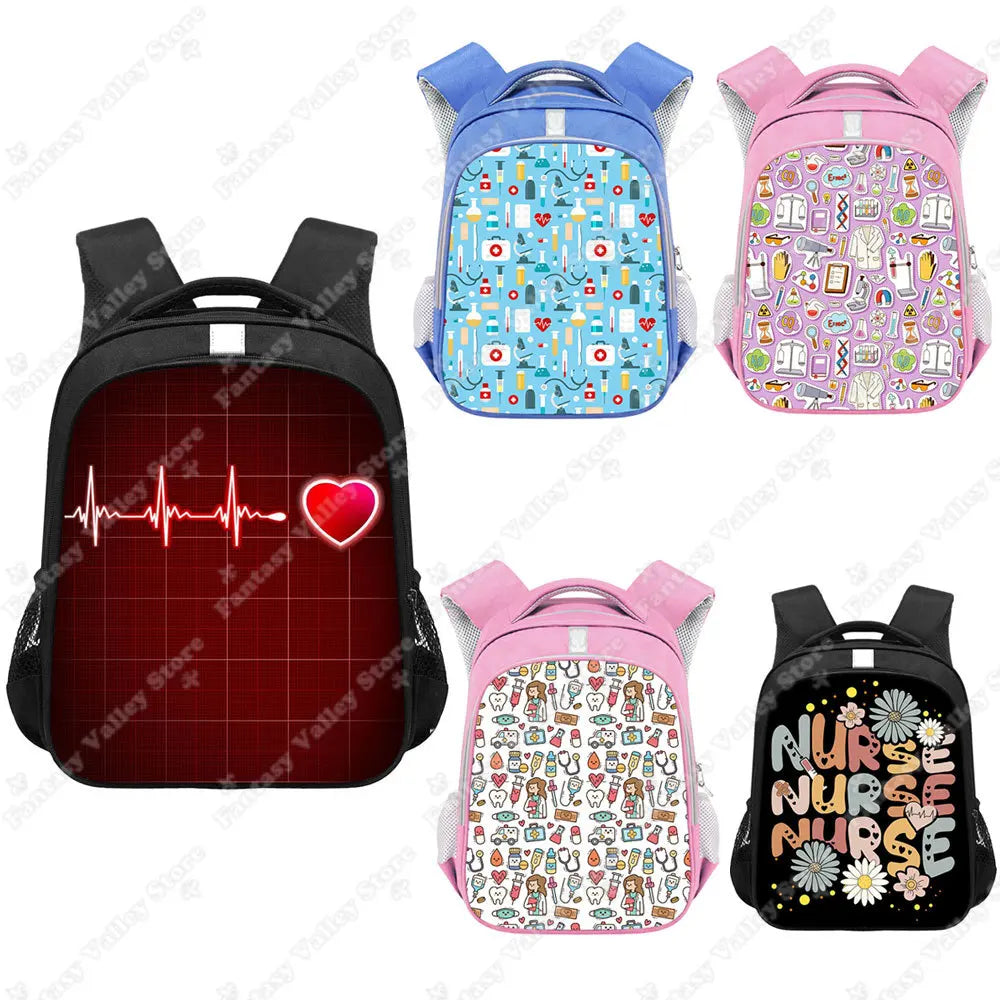 ECG Print School Backpack