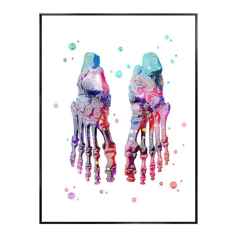 Skeleton Bones Anatomy Canvas Art