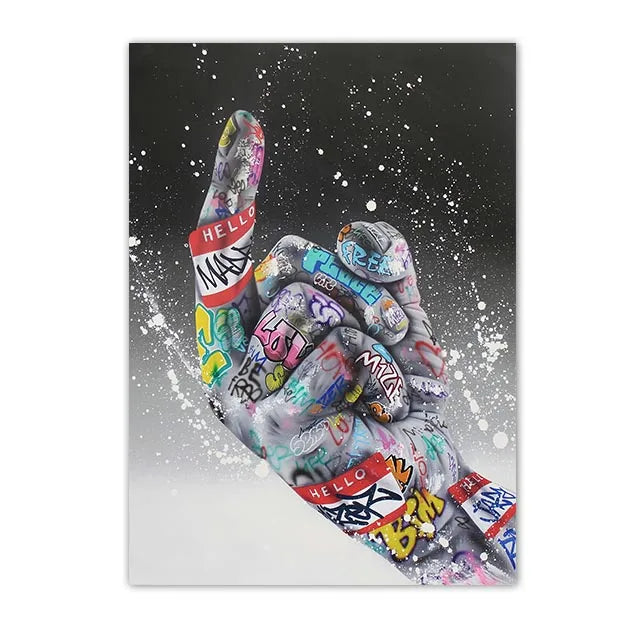 Pop Graffiti Canvas Print