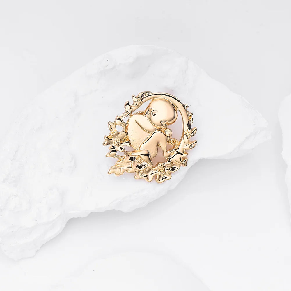 Newborn Obstetrics Brooch Pin