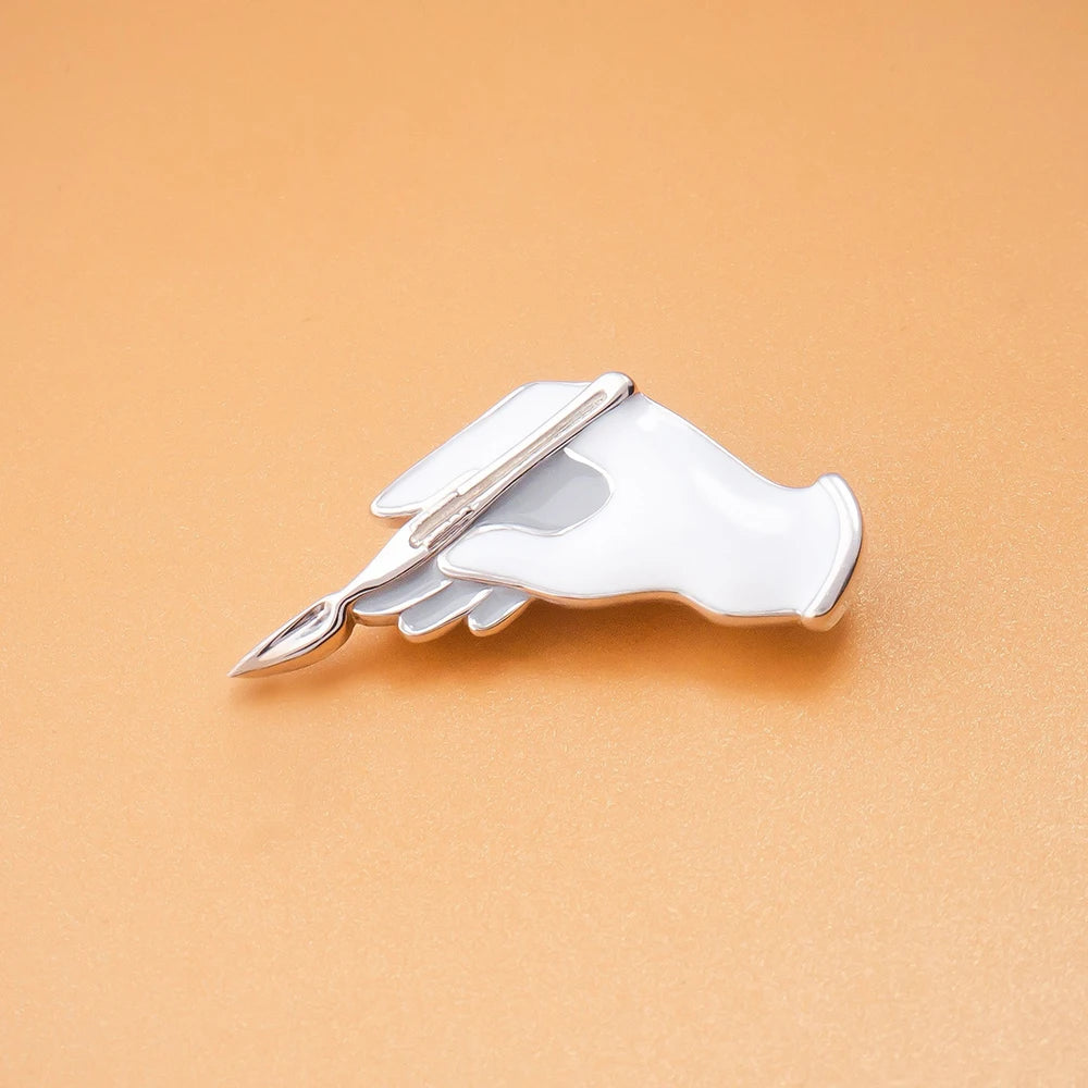 Surgical Gloves & Scalpel Brooch Pin