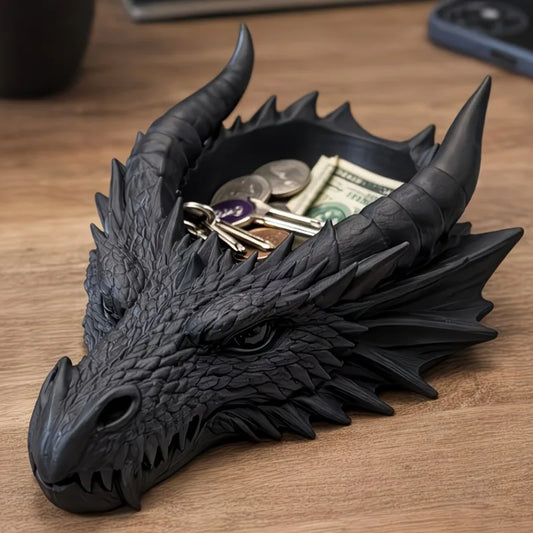 Gothic Dragon Head Desk Decor