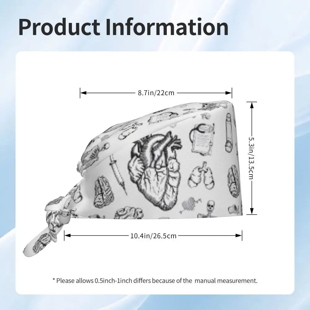 Human Anatomy Scrub Cap