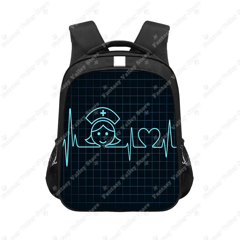 ECG Print School Backpack