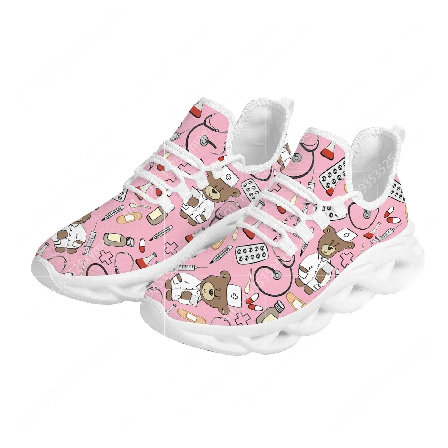 Pink Cartoon Nurse Trainers
