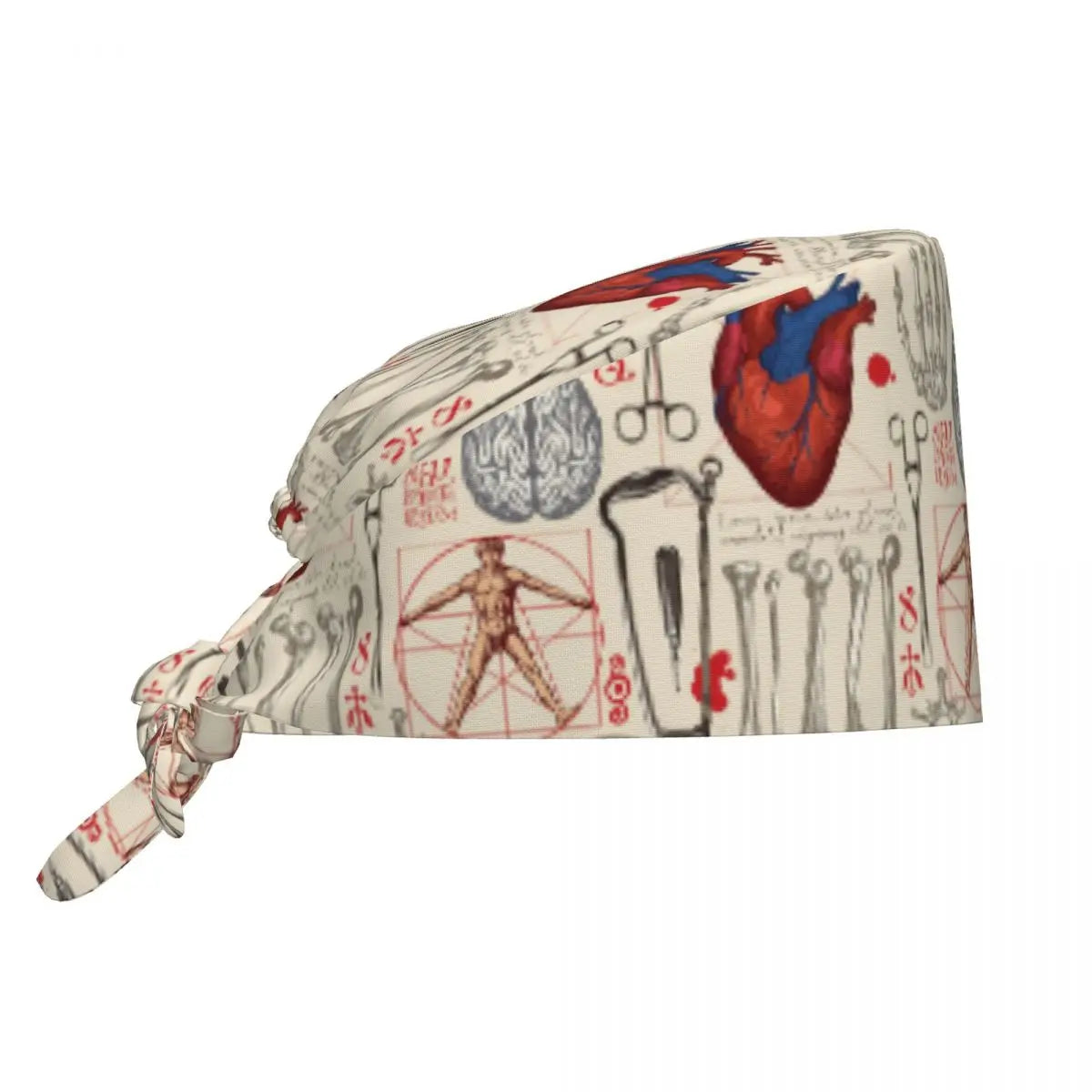 Anatomy Print Nursing Work Cap