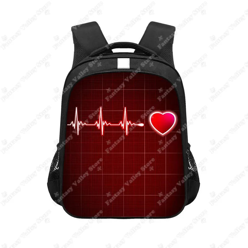ECG Print School Backpack