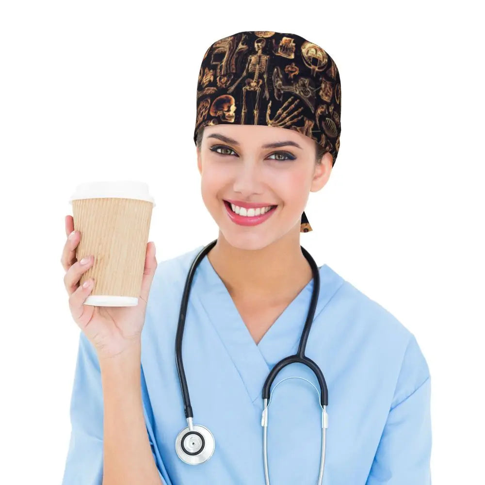 Anatomy Print Nursing Work Cap