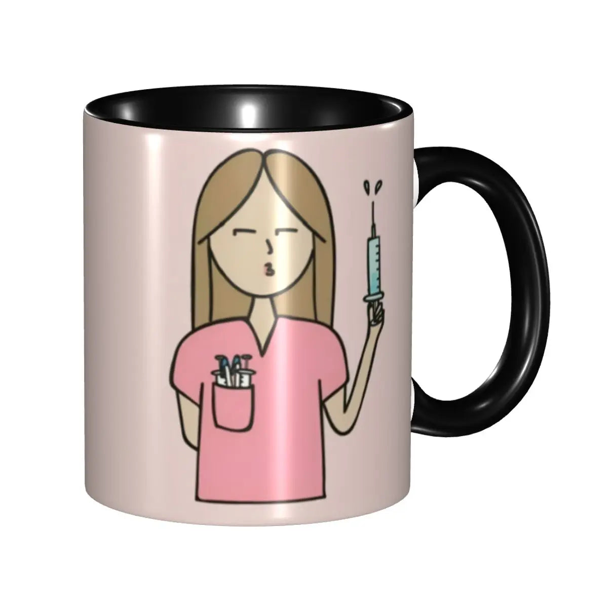 Heartbeat & Stethoscope Ceramic Mug