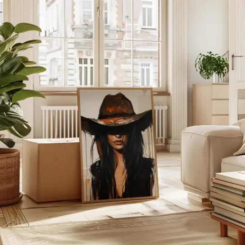 Cowgirl Portrait Canvas Print