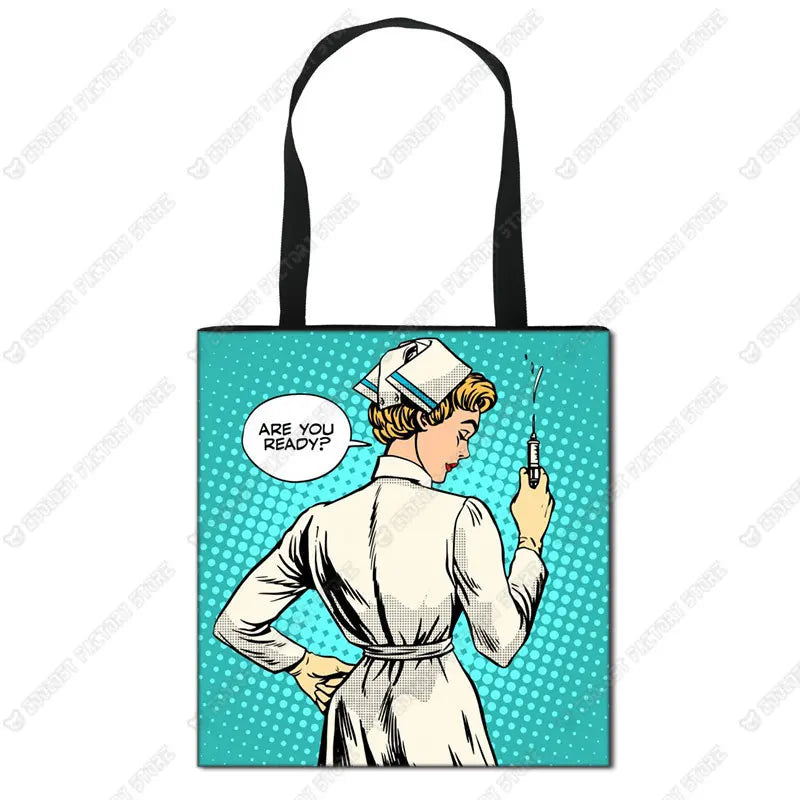 Nurse Angel Canvas Tote