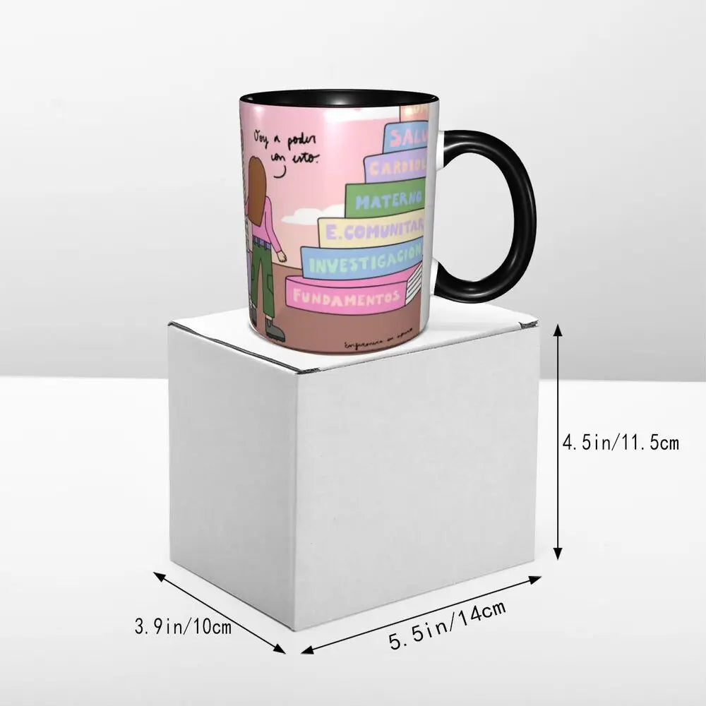 Heartbeat & Stethoscope Ceramic Mug
