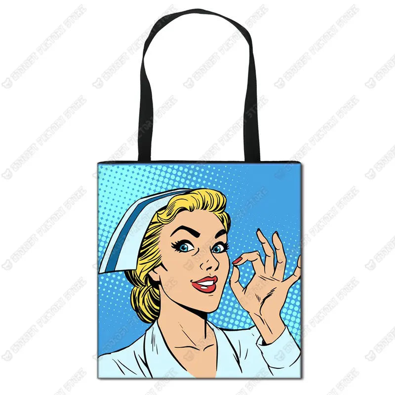 Nurse Angel Canvas Tote