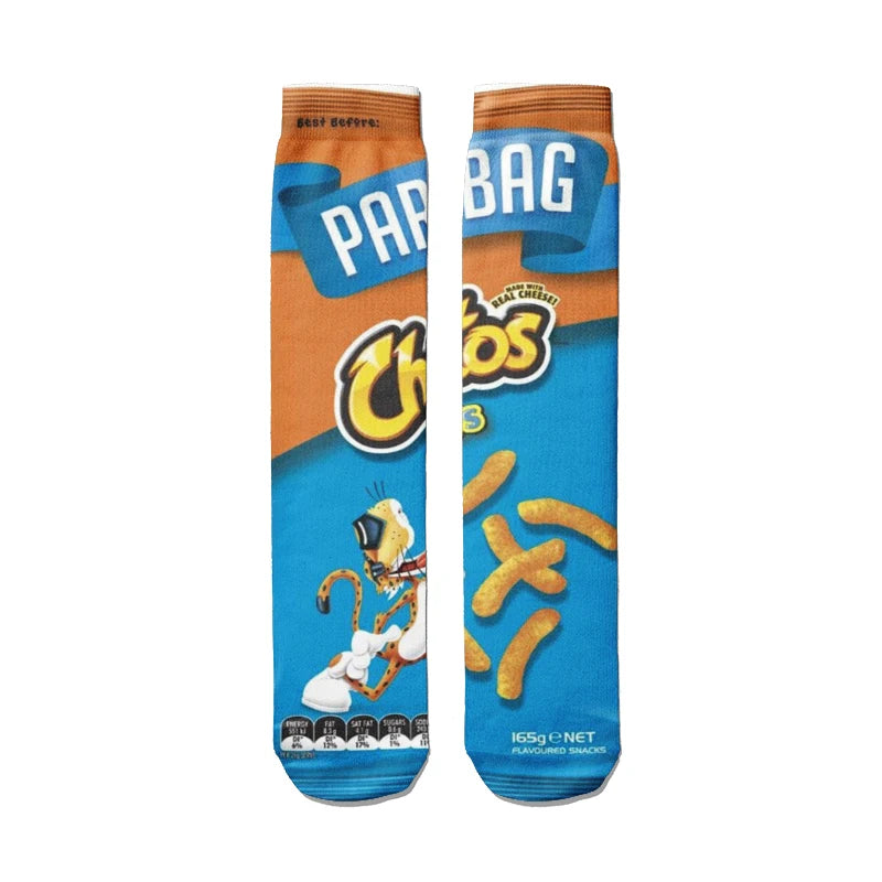 Potato Chip Print Socks